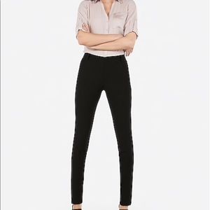 Express Midrise Skinny Columnist Pants Black